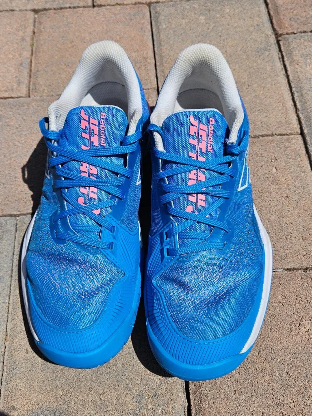 Babolat Jet Mach 3 All Court Women's Tennis/Pickleball Shoes Size 8 - Blue/Pink - Picture 7 of 10